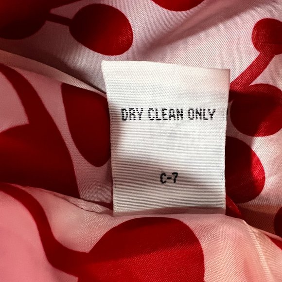 Gorgeous Tulle Bright Red Wool Blend Coat with Red & White Print Lining … - Picture 7 of 9